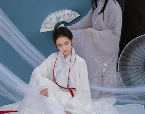 【年货价】清梳如意情侣魏晋风交领齐腰cp款...