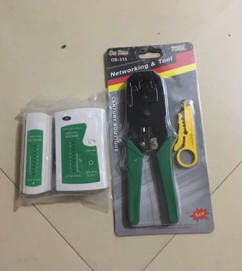 水晶钳+网线测试仪，没使用过。还没开封。 ...