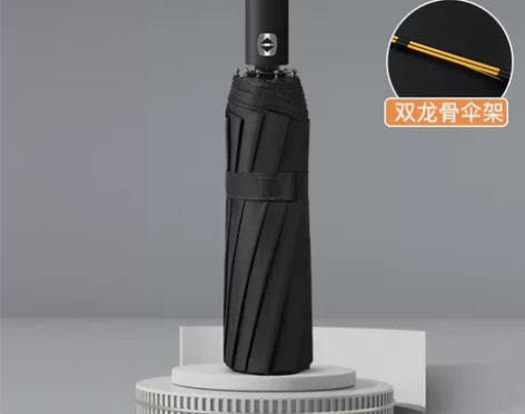 抗风暴自动折叠伞晴雨两用雨伞广告伞加大号双...
