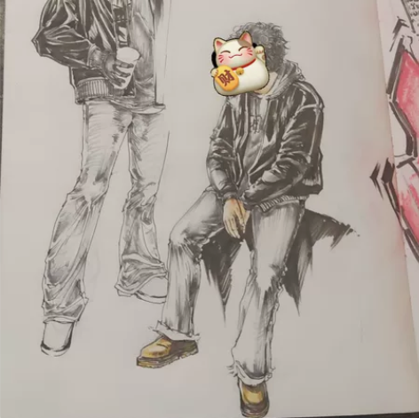 大学美术生代画速写/人物速写(水性笔 炭笔...