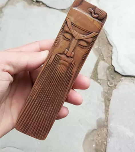 石雕 镇尺 纸镇,手工制作镇尺 关公,很有...