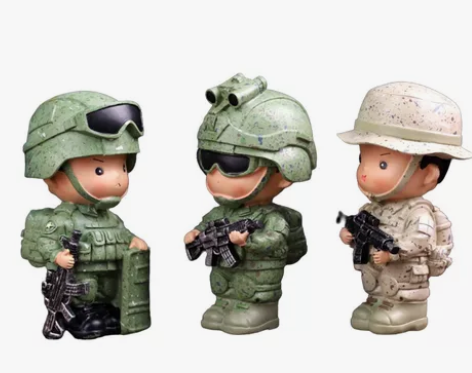 Q萌特种兵创意家具手办摆件 兵哥哥手机支...