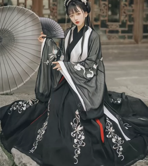 退坑出,云芳晴月殊仙汉服女中国风正品原创刺...