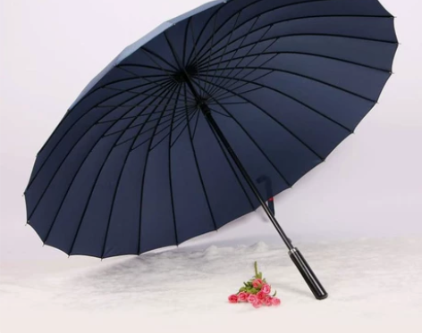 【工厂直销】24骨个性彩虹雨伞男超大双人三...