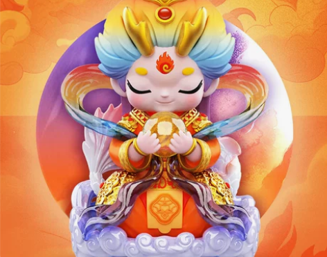 正版2024生肖龙年吉祥物手办龙晨晨桌面摆...