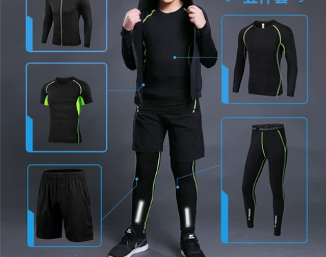 儿童紧身衣训练服速干衣男跑步打底裤春夏篮球...
