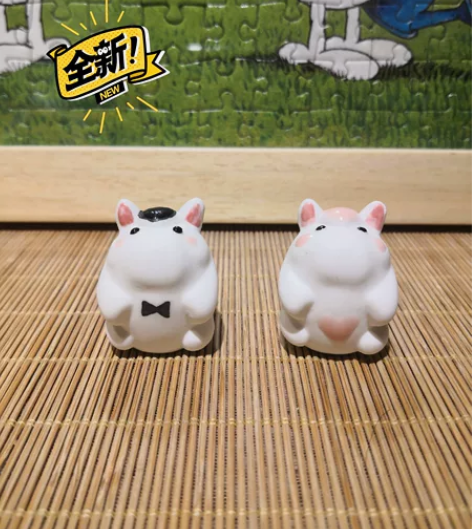陶瓷手工彩绘创意十二生肖迷你摆件生肖马摆件...