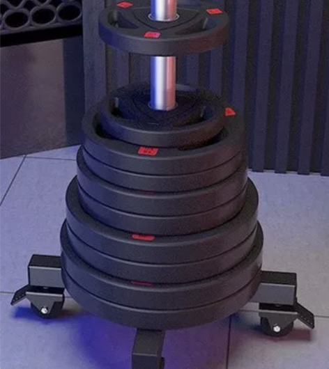 #运动健身器材 立式可移动铃片架杠铃片存储...