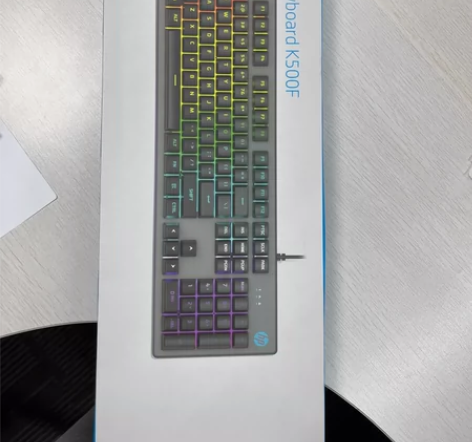 惠普(HP) 真机械手感键盘鼠标套装游戏有...