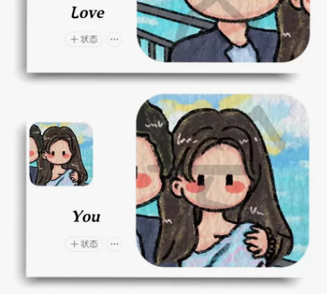 巨划算 这个真划算 情侣头像 漫画定制...