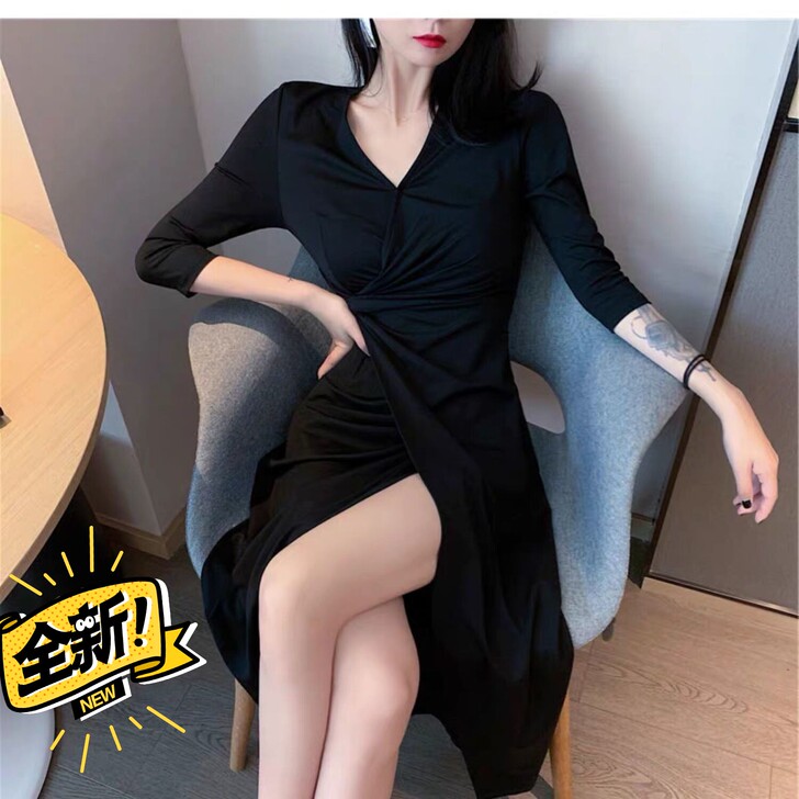 【清仓全新包邮】轻熟风性感连衣裙度假裙海南...