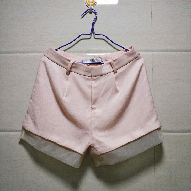 全新三彩 夏季新款淑女荷叶边欧根纱拼接气质...