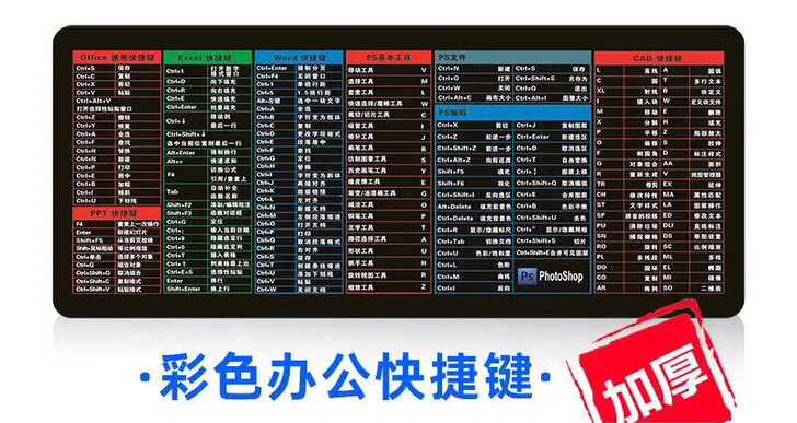 鼠标垫超大加厚锁边电竞动漫办公桌面垫