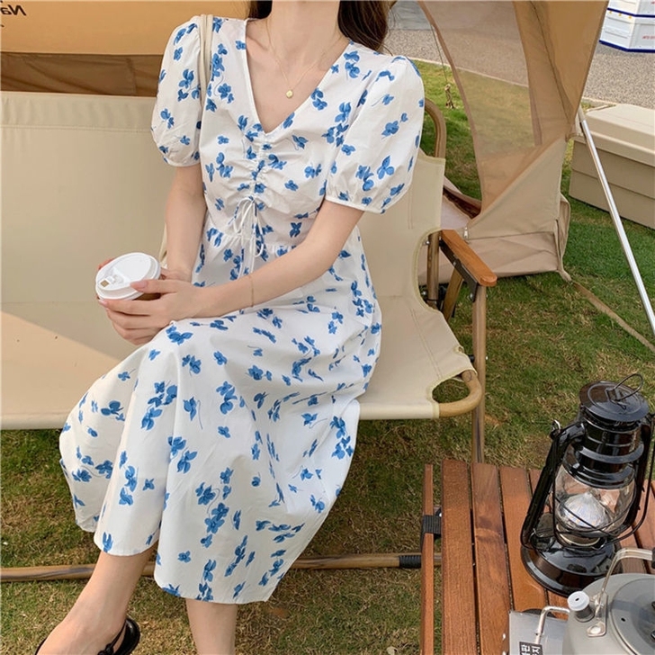 【亏本清仓】全新 2021夏季甜美风蓝蝴蝶...