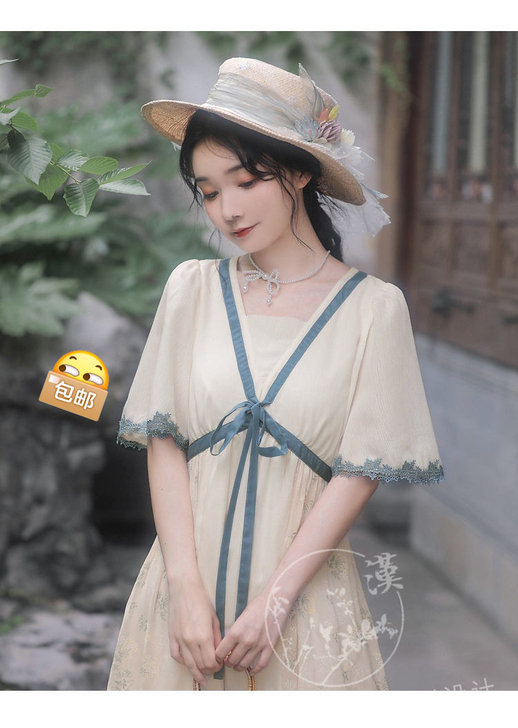 中长款森系连衣裙2021新款甜美清新仙气裙...
