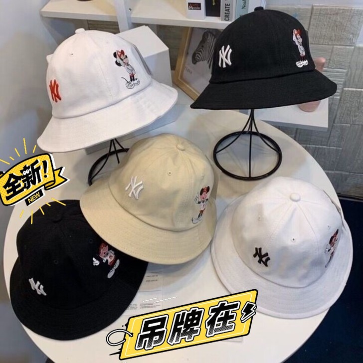 韩国MLB帽子,男女通用可爱米奇渔夫帽,尺...