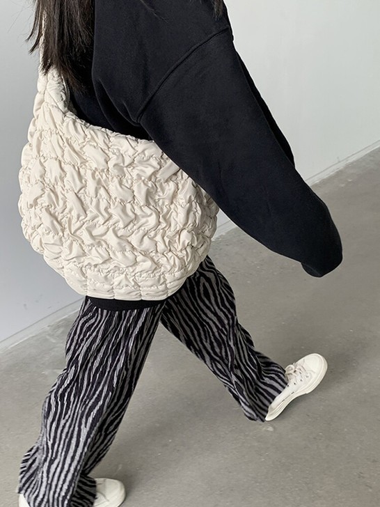 斑马运动裤女春秋宽松直筒阔腿裤高腰显瘦垂感...