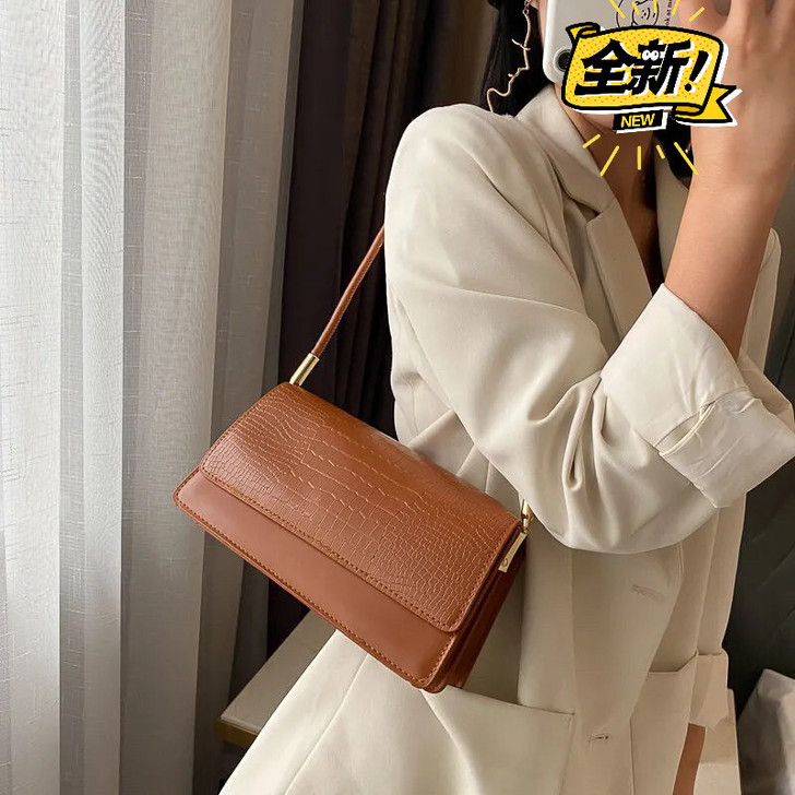 上新港风复古小众设计腋下包女2020新款高...