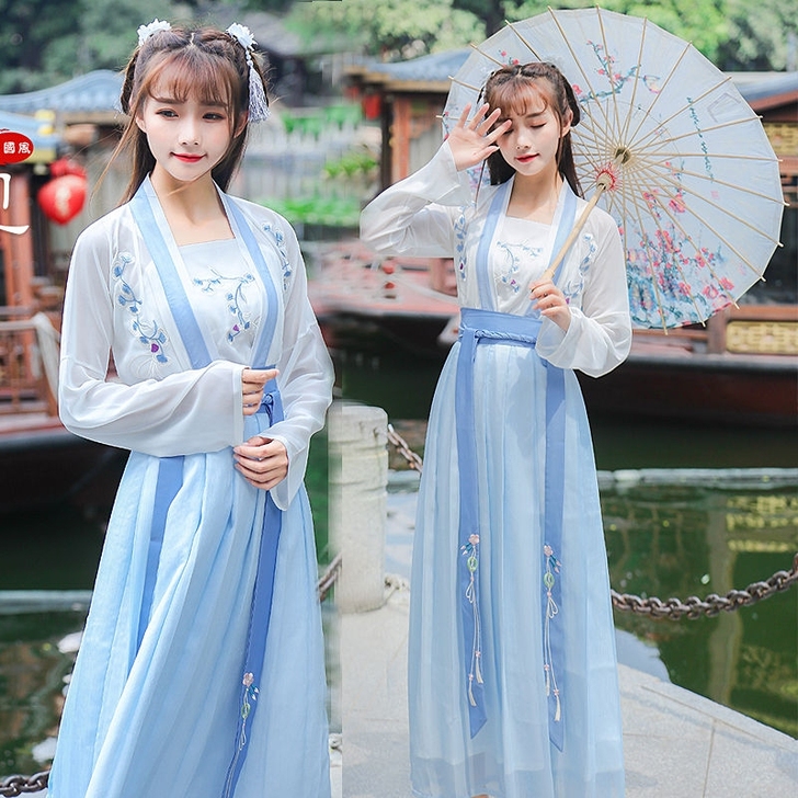 思美人原创汉服女齐胸襦裙古装大裙摆汉服中国...