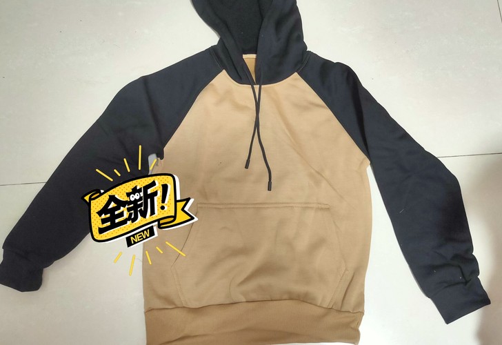 全新男士全涤连帽卫衣S和M码各一件,S码胸...