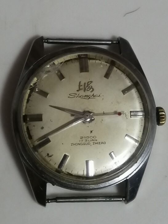 上海1523-614机械表,浪花后盖。走时...