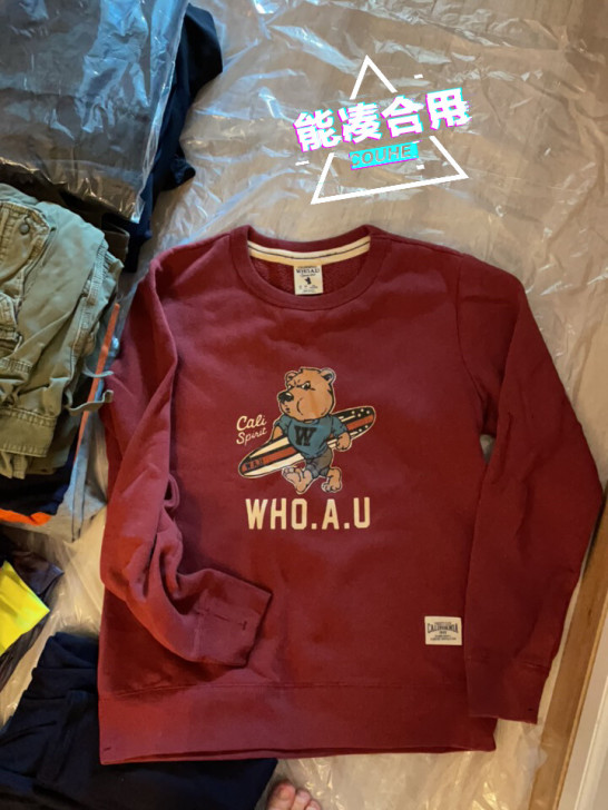 WHO.A.U 男士卫衣 175码 半新 ...
