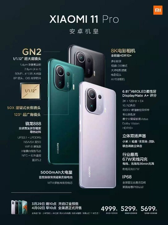 小米11 Pro 安卓机皇，十年新旗舰，4...