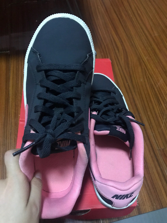 Nike 黑粉 板鞋Nike court ...
