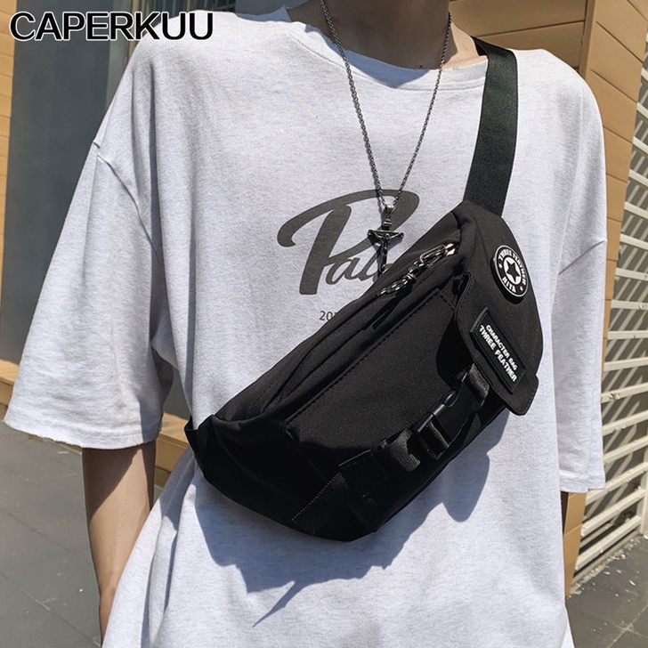 CAPERKUU潮牌斜挎包男士休闲百搭小挎...