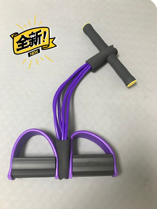 出加粗6管脚蹬健身拉力器 全新的未拆封的