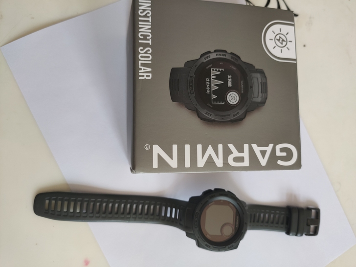 佳明本能太阳能户外手表石墨灰,Garmin...