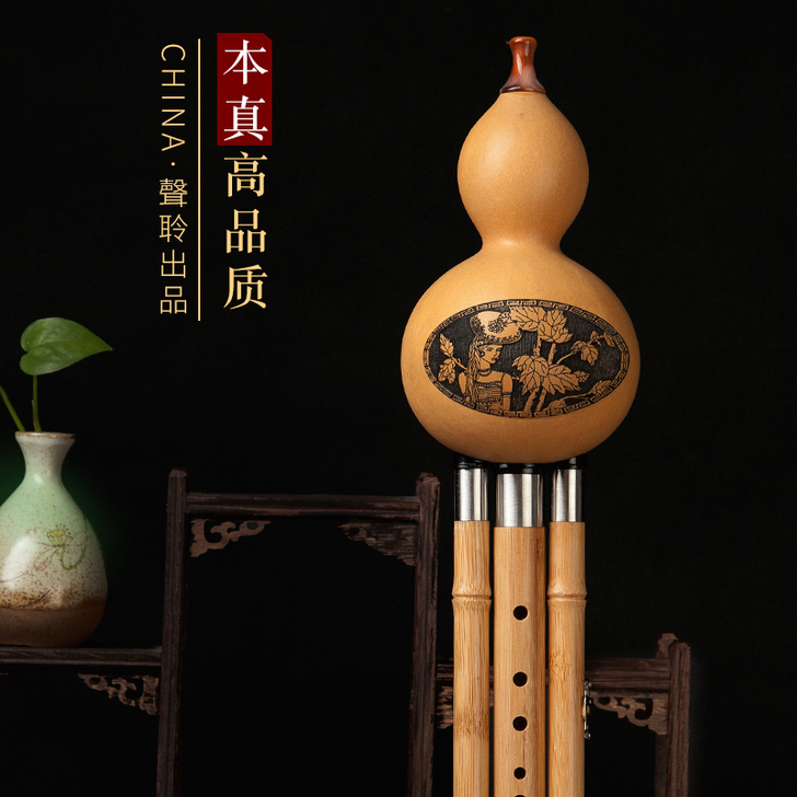 声聆葫芦丝专业演奏型乐器初学者降b调C调小...