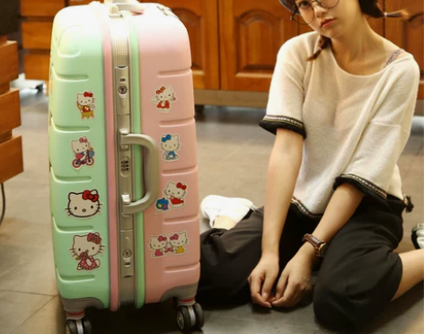 北爱铝框拉杆箱韩国万向轮女登机箱旅行箱包2...