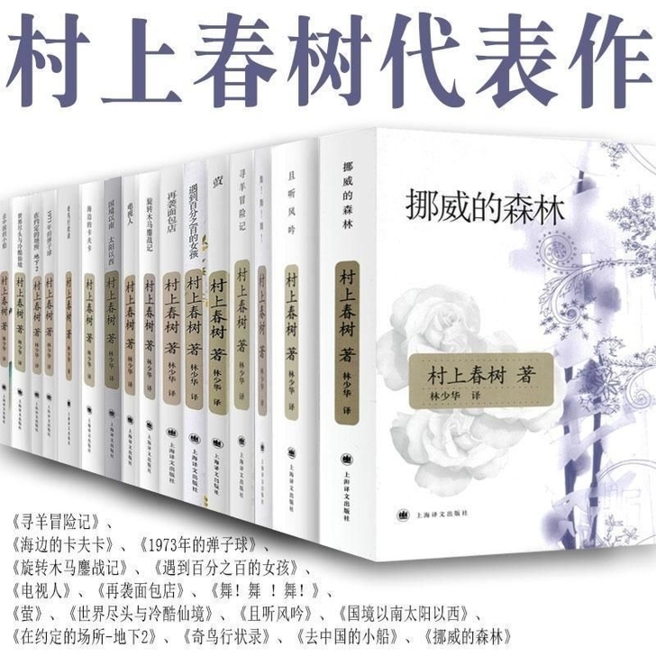 村上春树的书 经典小说书籍挪威的森林且听风...