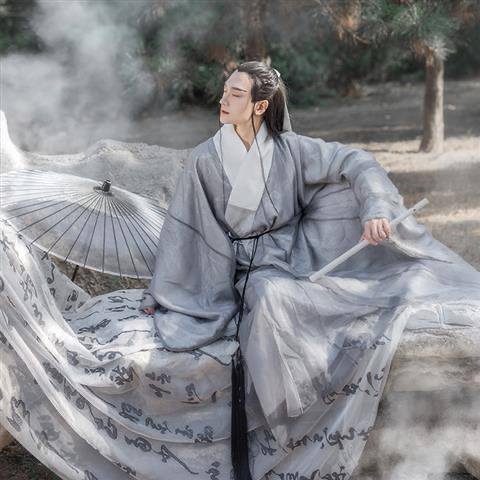 汉服男仙气古装汉服超仙男古风大袖衫男士仙气...