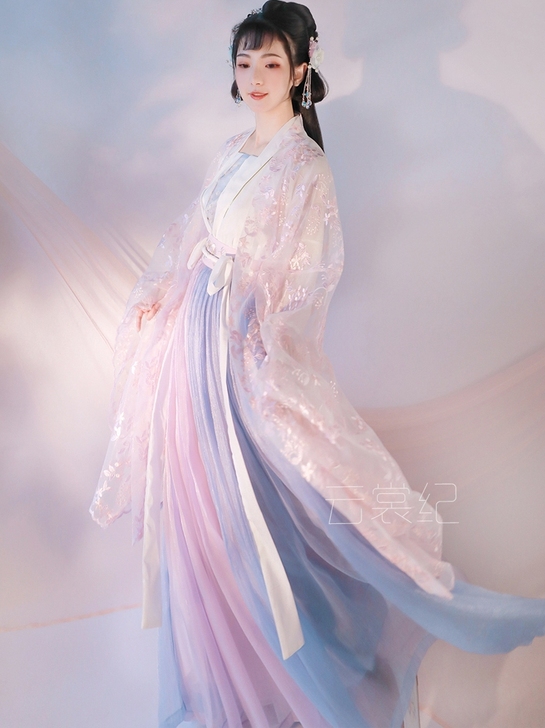 云裳纪春樱传统汉服秋齐胸襦裙6米裙摆非古装...