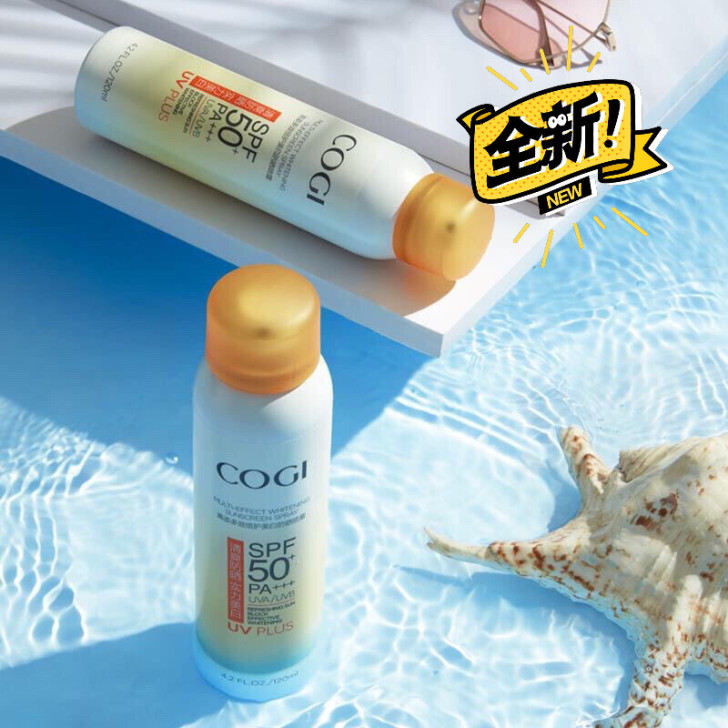 薇娅推荐高姿防晒喷雾spf50防水美白高资...