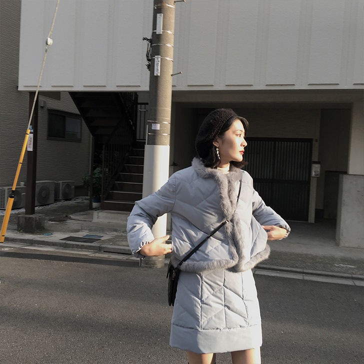 izp 直播秒杀 羽绒服女人味套装女冬季两...