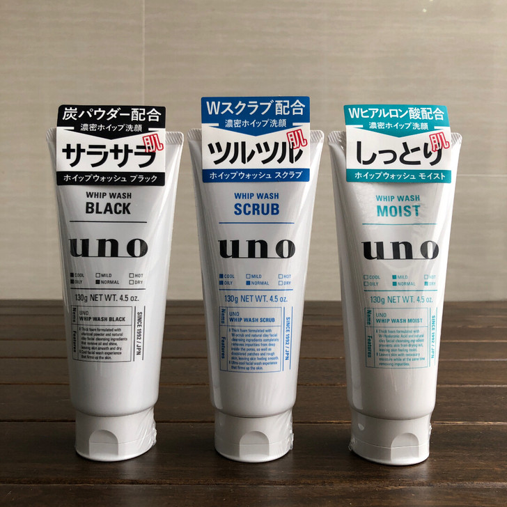 全新正品日本资生堂吾诺uno男士洗面奶洁面乳