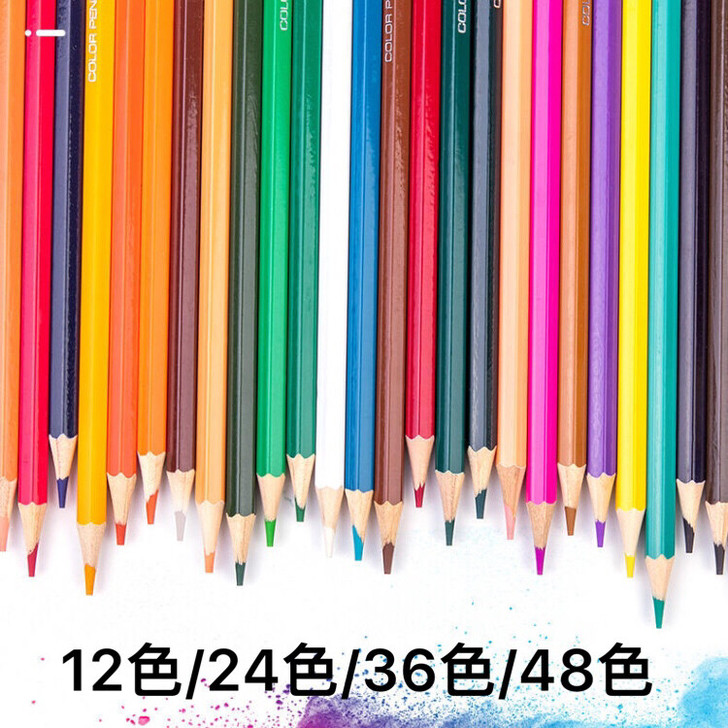 全新正品包邮得力油性彩色铅笔