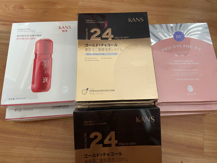 韩束面膜,金刚侠,红胶囊,茜菲儿面膜