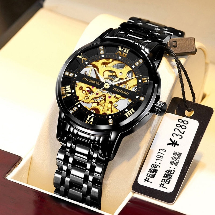 【全新正品质保2年】全自动机械手表男防水夜...