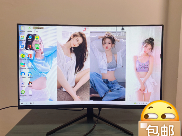 特价24寸全新高清超薄无边框直面显示屏24...