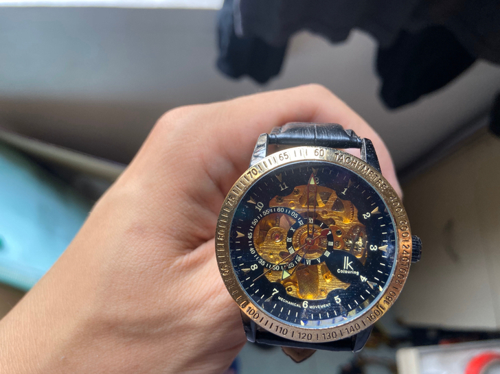 正品阿帕琦男士手表大表盘机械