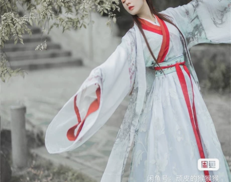 银狐魏晋清冷风大汉服古装女广袖中国风飘逸日...