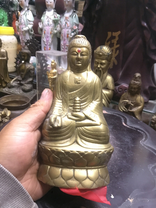 老铜佛像 合模释迦摩尼佛
