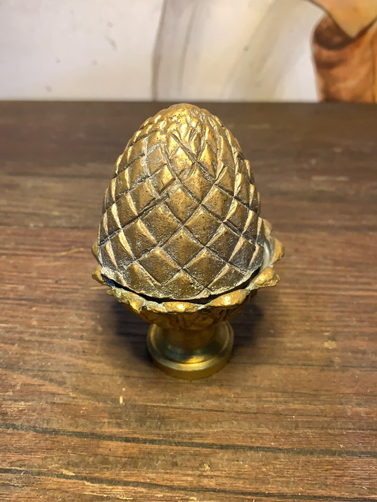 西洋回流铜佛前贡果，重367克，造型古朴，...