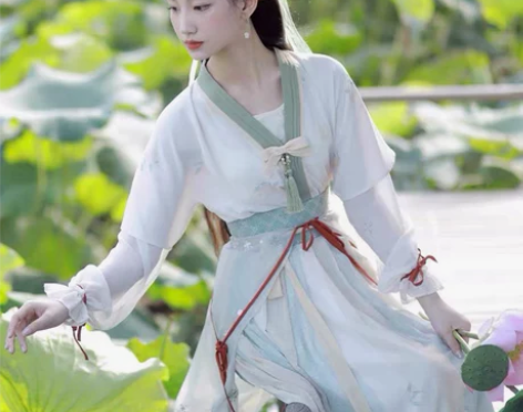 唐褙子一片式齐腰裙唐制唐朝汉服女夏款女成人...