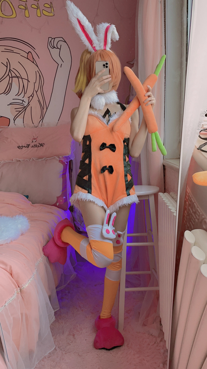 花木兰COS,大套装 假发袜子胡萝卜衣服配...