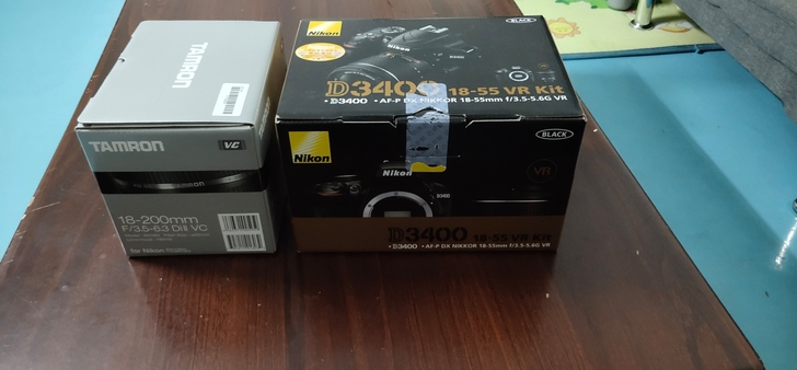 尼康D3400+腾龙18-200VC镜头,...